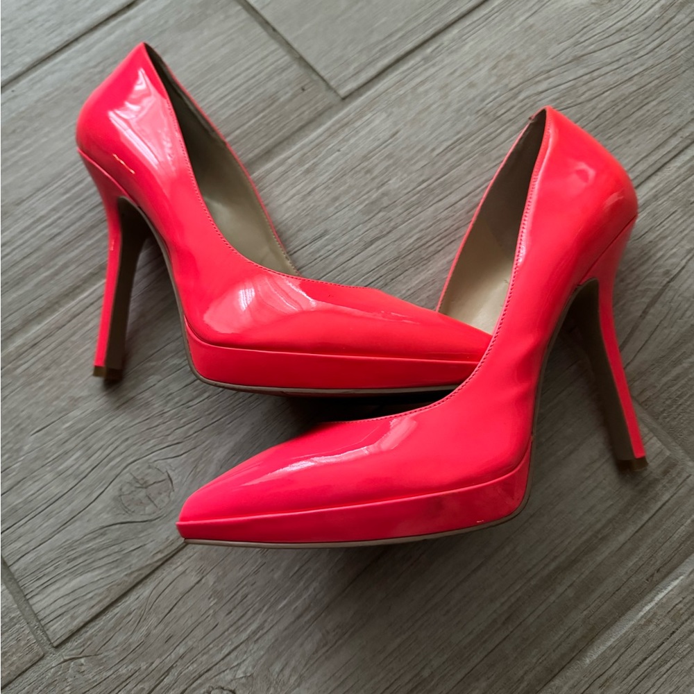 Neon Pink Nine West Heels